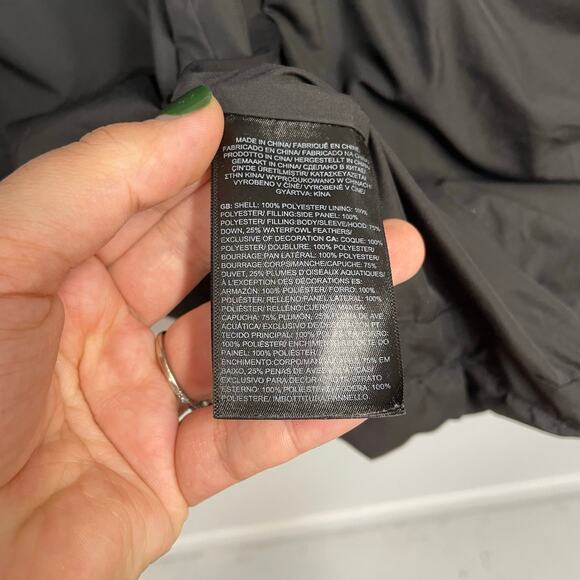 The North Face WOMEN'S GOTHAM DOWN PUFFER PARKA SZ SMALL 550-Down Black Long EUC - Picture 11 of 14